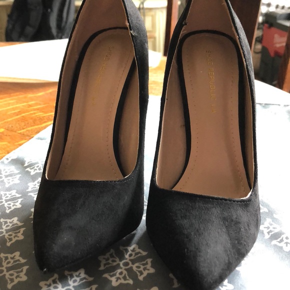 Shoe Republic LA black pumps heels sz 7.5! - Picture 8 of 8